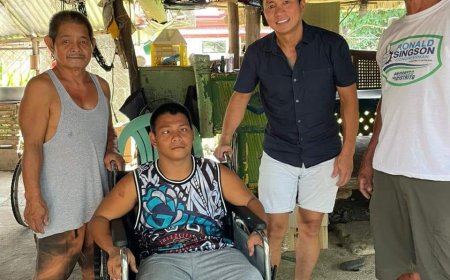 KITAEN| Mismo nga ni Congressman Ronald Singson ti nangidanun dagiti wheelchair a kiddaw dagiti PWD's idiay Brgy. Pantay Tamurong, Caoayan.