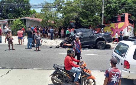JUST IN| Maysa nga aksidente napasamak idiay Brgy. Mabilbila, Santa. Nainaig ti pick up, close van ken bus