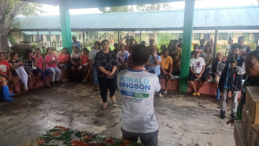 KITAEN| Immuna a nawarasan ti relief goods dagiti lumugar idiay Brgy. San Isidro, San Juan babaen kenni Congressman Ronald Singson